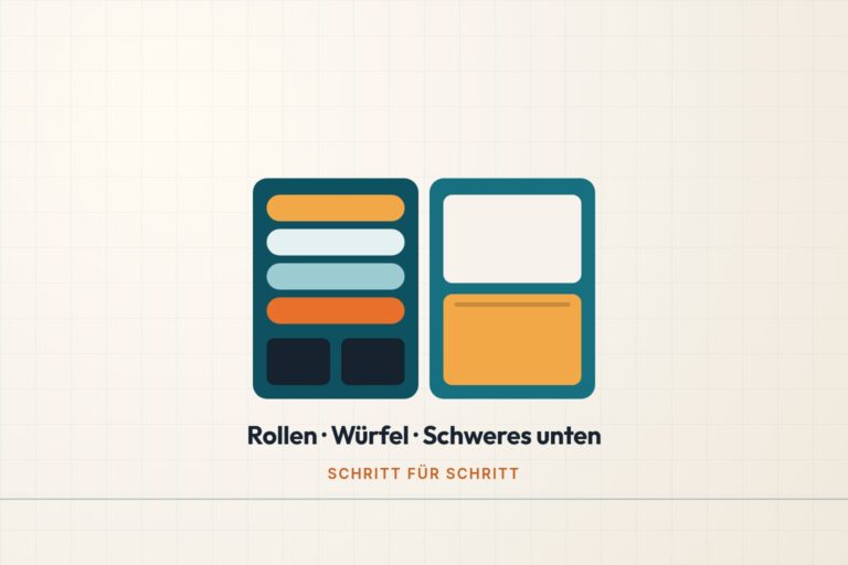 Infografik: Koffer richtig packen – schwere Dinge an die Rollen, Kleidung gerollt, Packwürfel